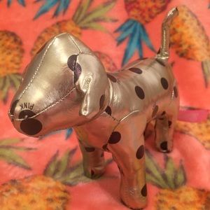 VS Pink Gold Black Dot Metallic Dog